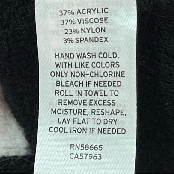 NWT Halogen Nordstrom’s Mock Neck Ultra Soft Sweater Black Purple Ivory Stripe - Picture 9 of 9